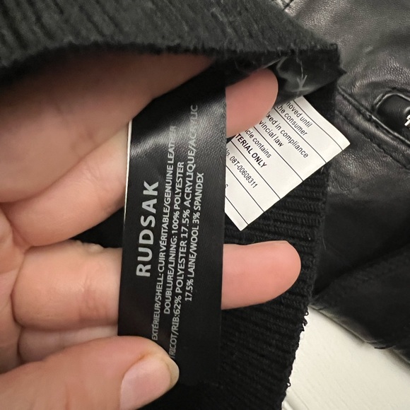Rudsak Leather biker jacket(never worn) - Picture 8 of 10